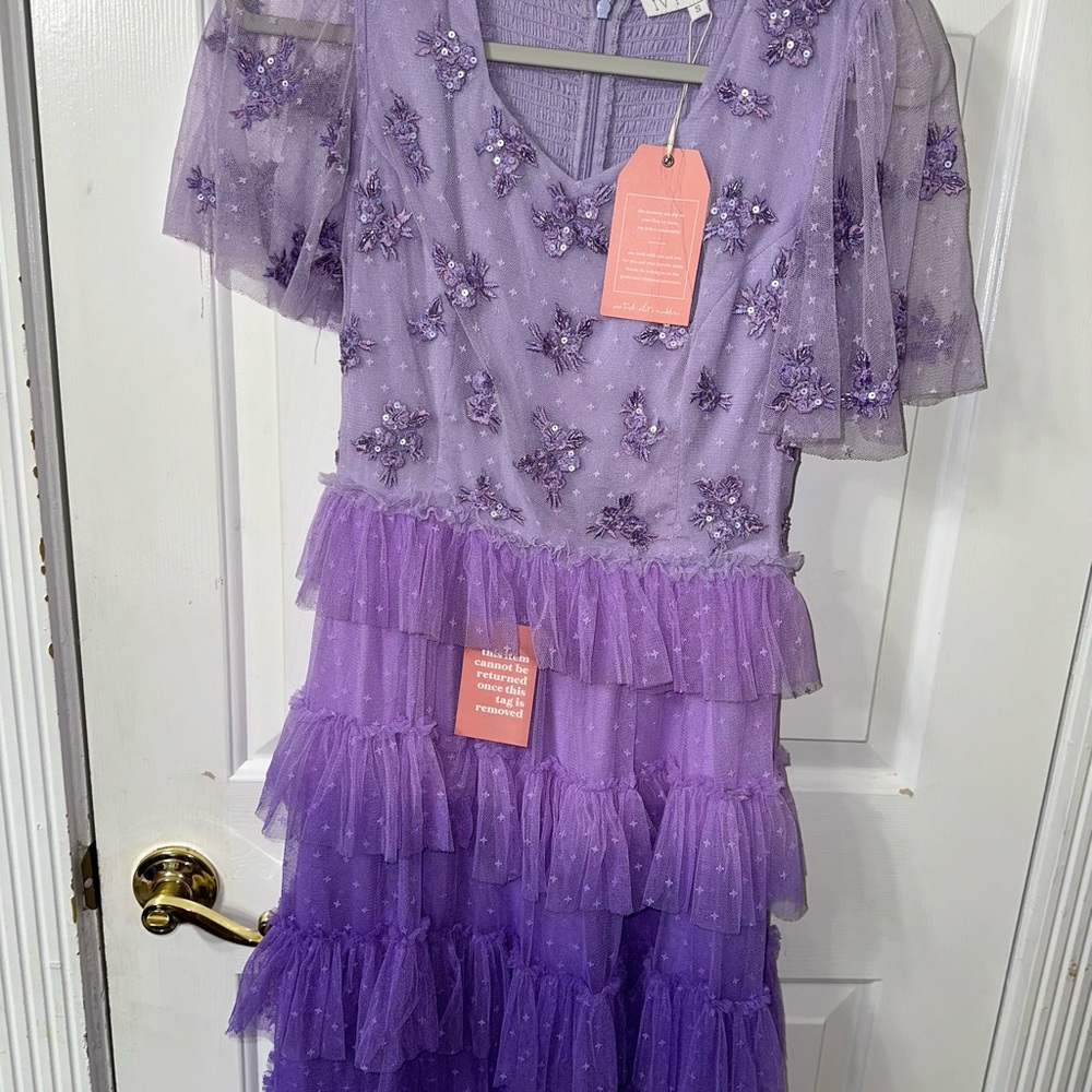 Ivy City Co Sarah dress purple NWT Small